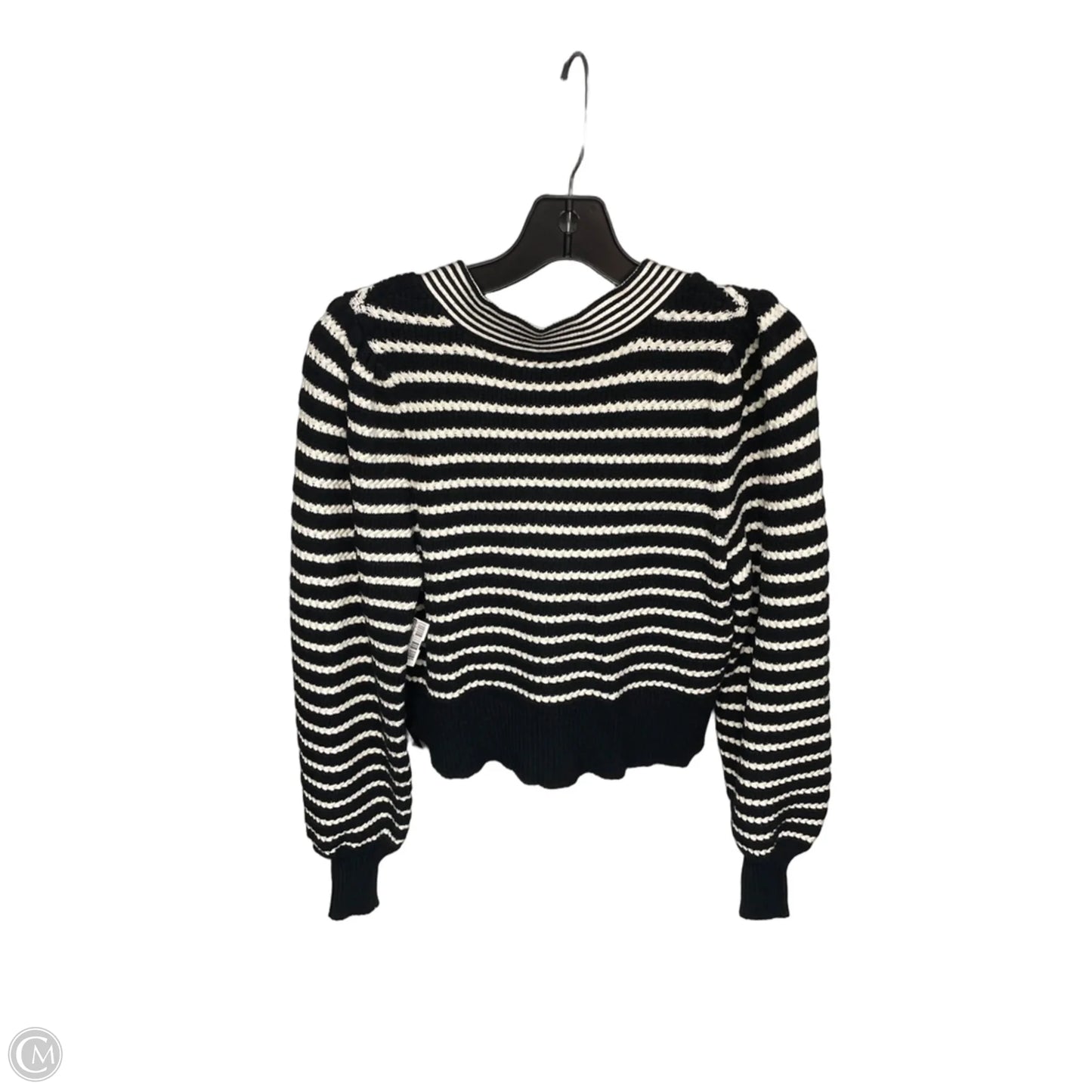 Cardigan By Express In Black & White, Size: S