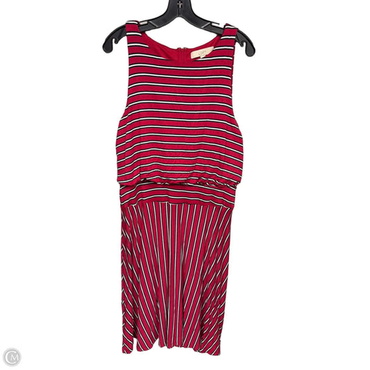 Dress Casual Midi By Loft In Red, Size: L