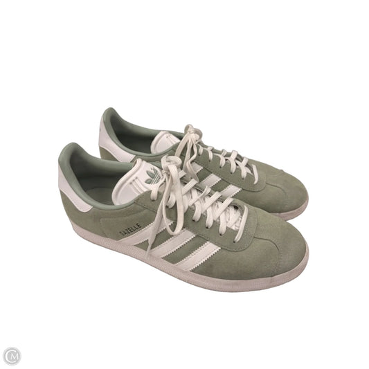 Shoes Sneakers By Adidas In Green & White, Size: 10