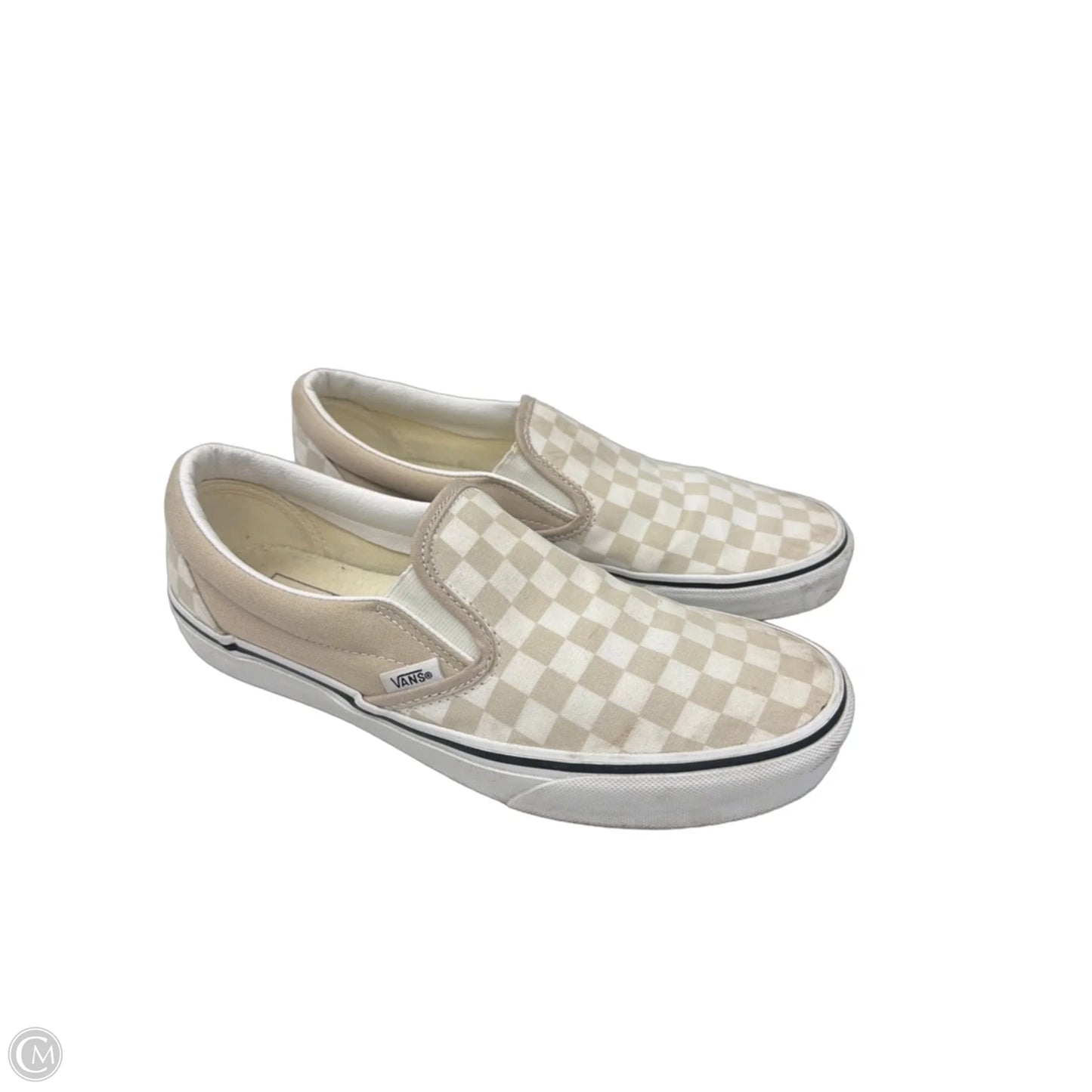 Shoes Flats By Vans In Cream, Size: 10