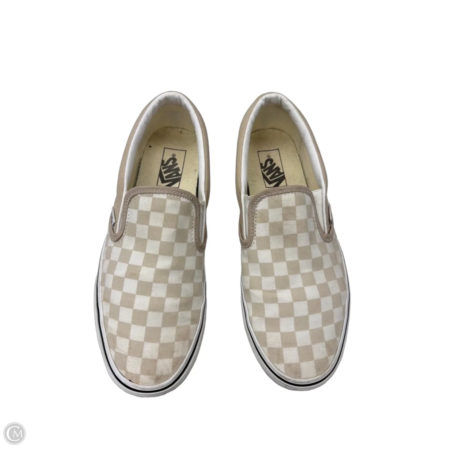 Shoes Flats By Vans In Cream, Size: 10