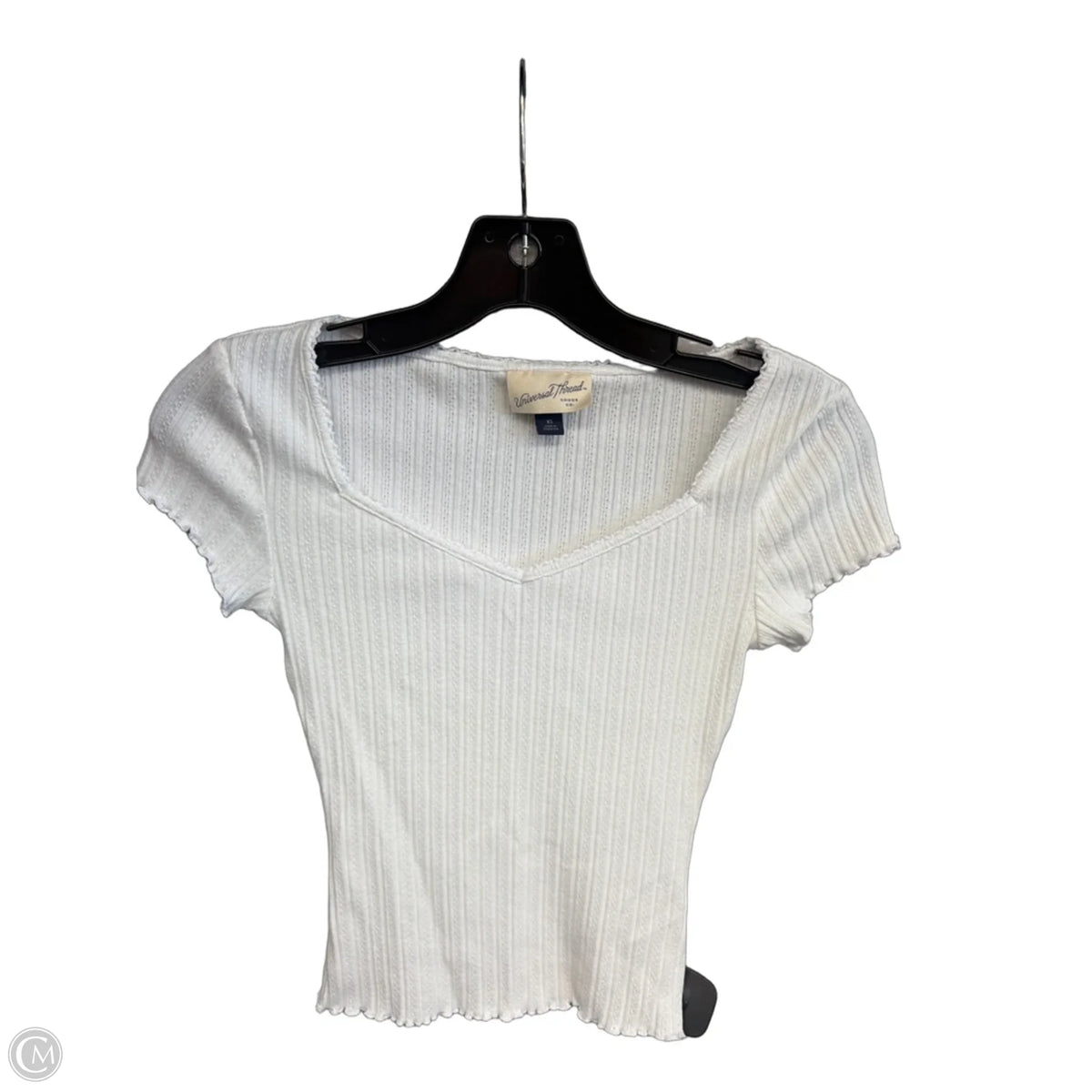Top Short Sleeve By Universal Thread In White, Size: Xs