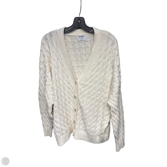 Sweater Cardigan By Old Navy In White, Size: Xl