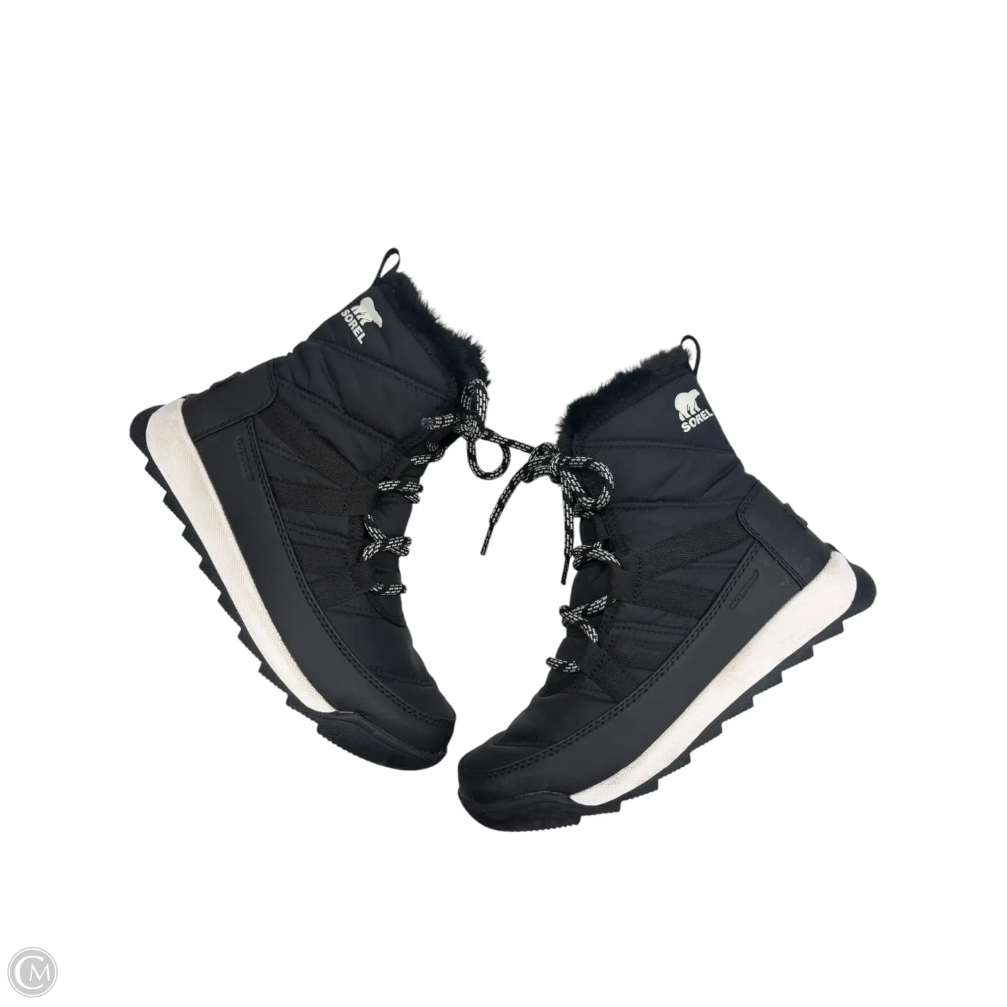 Boots Snow By Sorel In Black & White, Size: 5