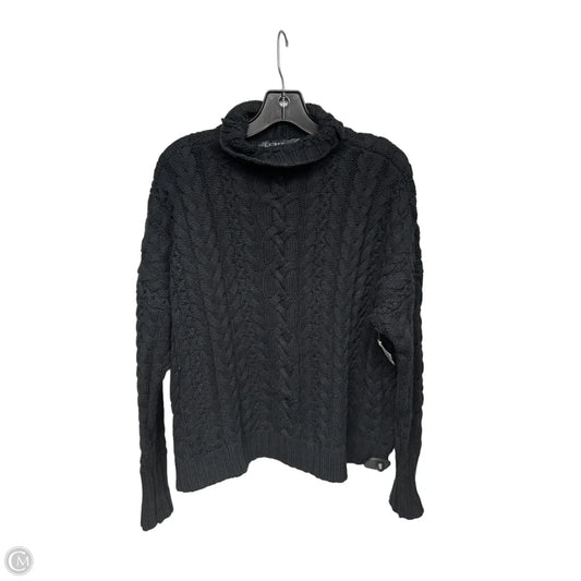 Sweater By Lauren By Ralph Lauren In Black, Size: L