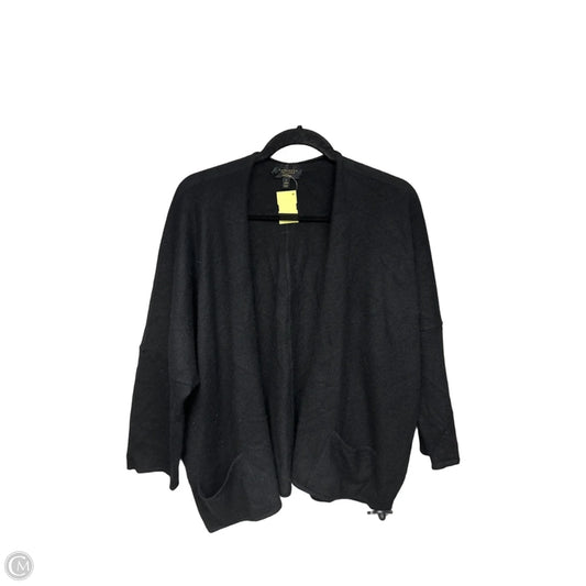 Sweater Cardigan Cashmere By Charter Club In Black, Size: L