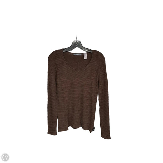 Top Long Sleeve By Liz Claiborne In Brown, Size: M