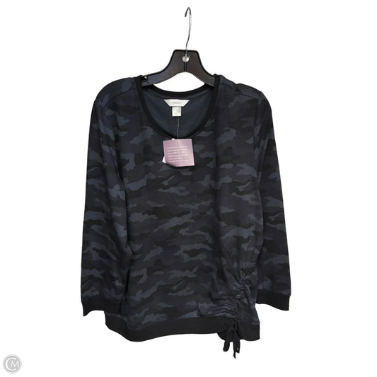 Sweater By Cj Banks In Black & Blue, Size: Xl