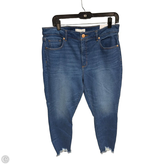 Jeans Skinny By Loft In Blue Denim, Size: 14