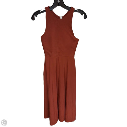 Dress Casual Midi By Athleta In Orange, Size: Xs
