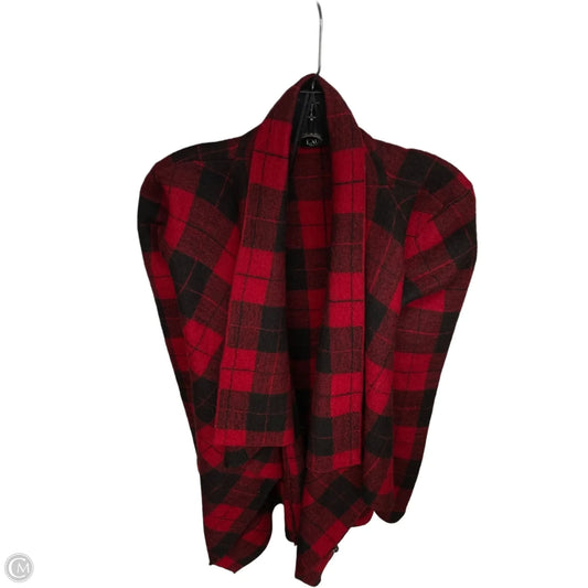 Cardigan By Lauren By Ralph Lauren In Black & Red, Size: Mp