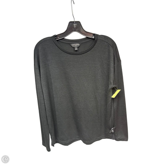 Top Long Sleeve By Banana Republic In Black, Size: S
