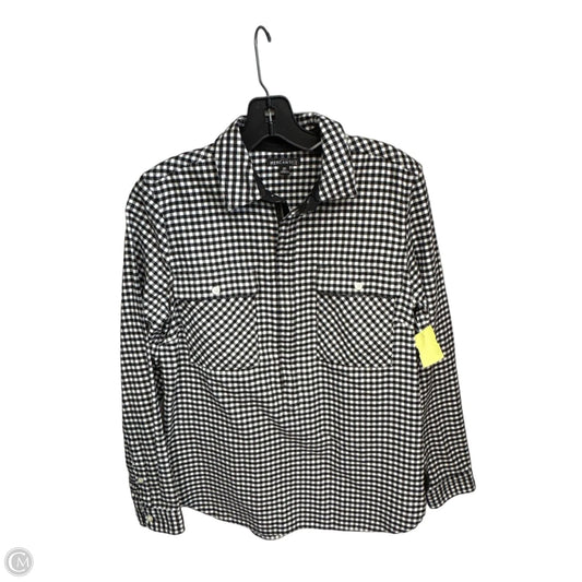 Jacket Shirt By J. Crew In Black & White, Size: Xs