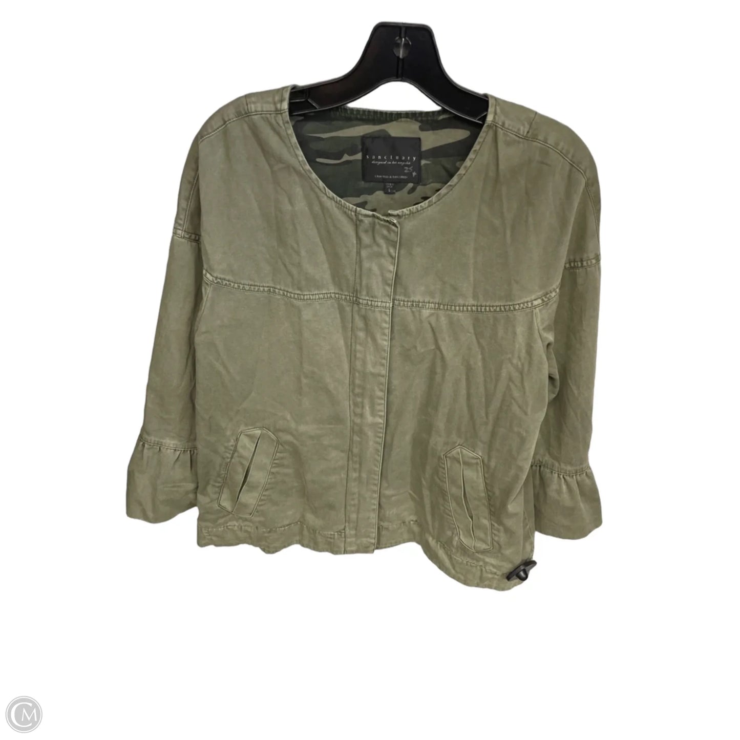Jacket Denim By Sanctuary In Green, Size: L