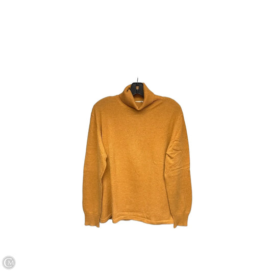 Sweater Cashmere By Saks Fifth Avenue In Orange, Size: L