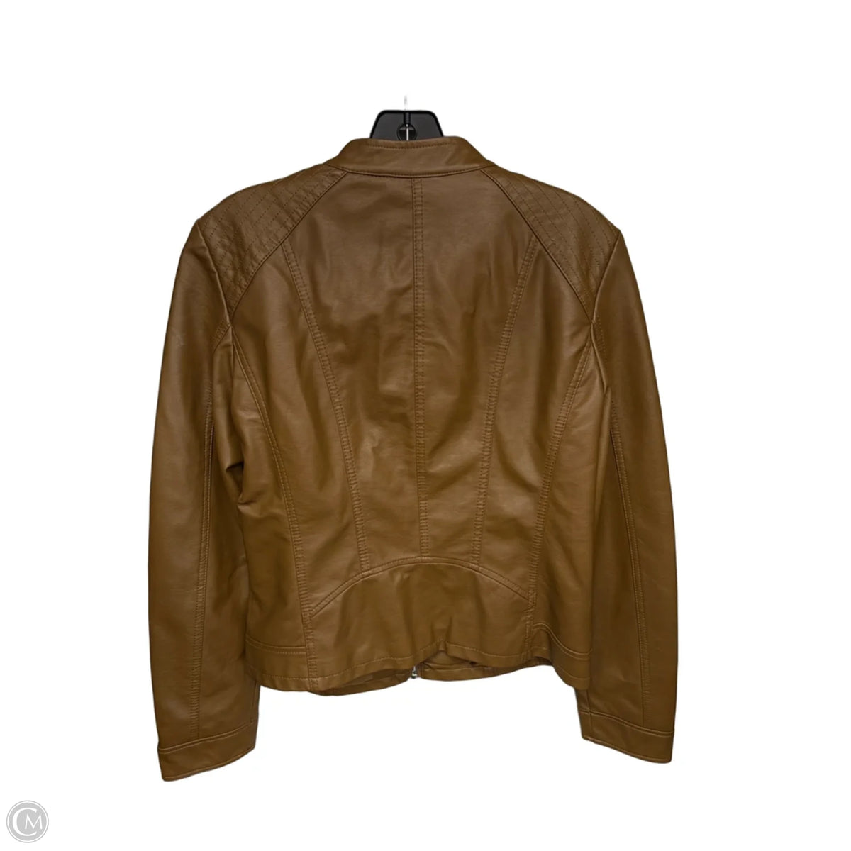 Jacket Leather By Vero Moda In Brown, Size: L