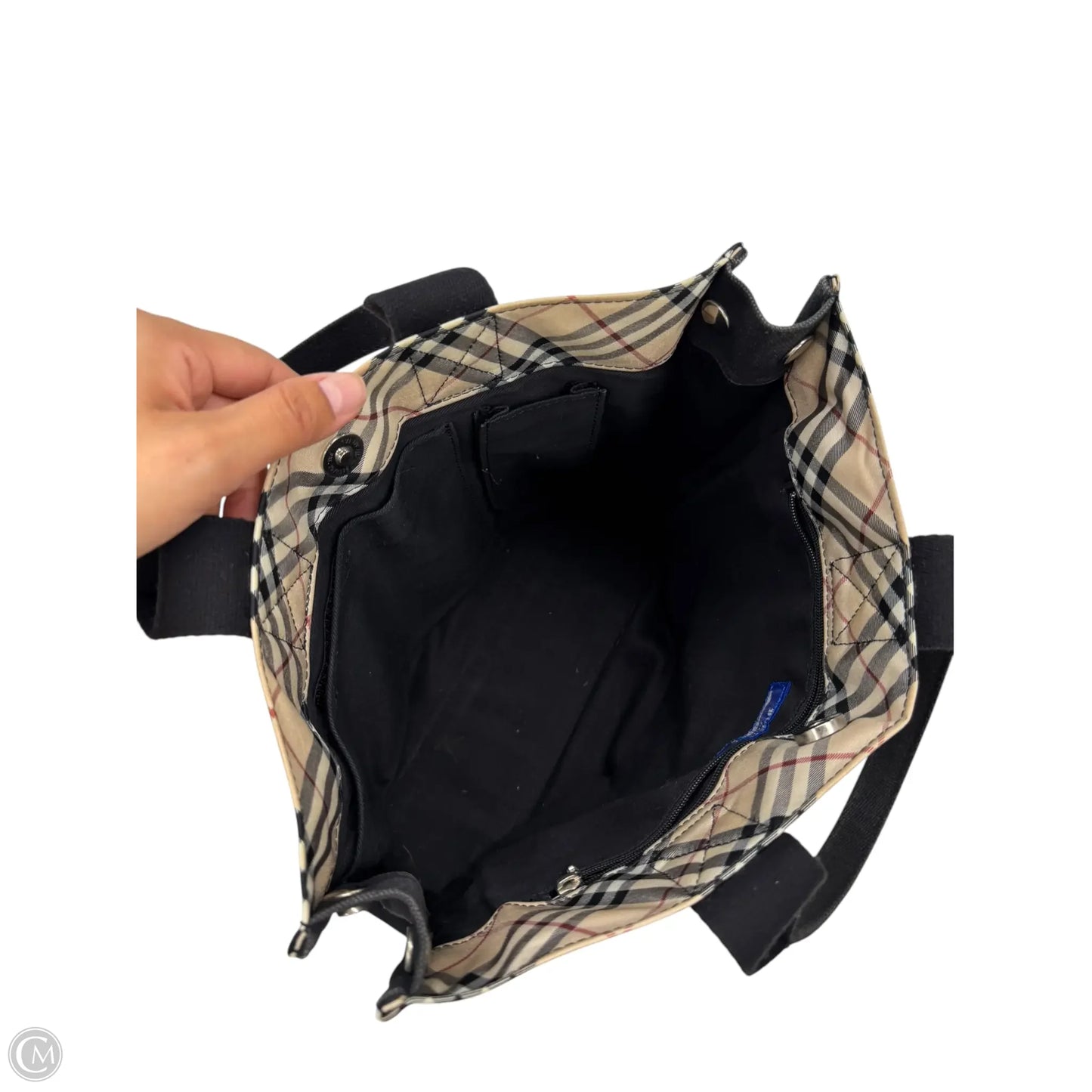 Tote Luxury Designer By Burberry, Size: Medium