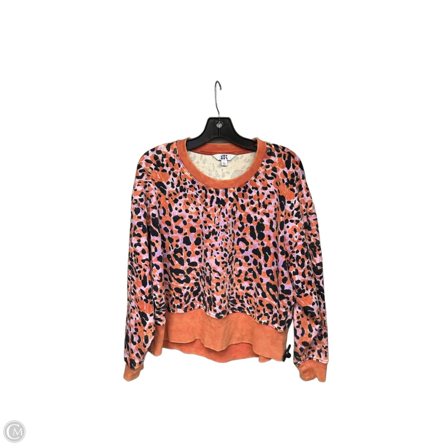 Sweater By Joy Lab In Orange & Pink, Size: L