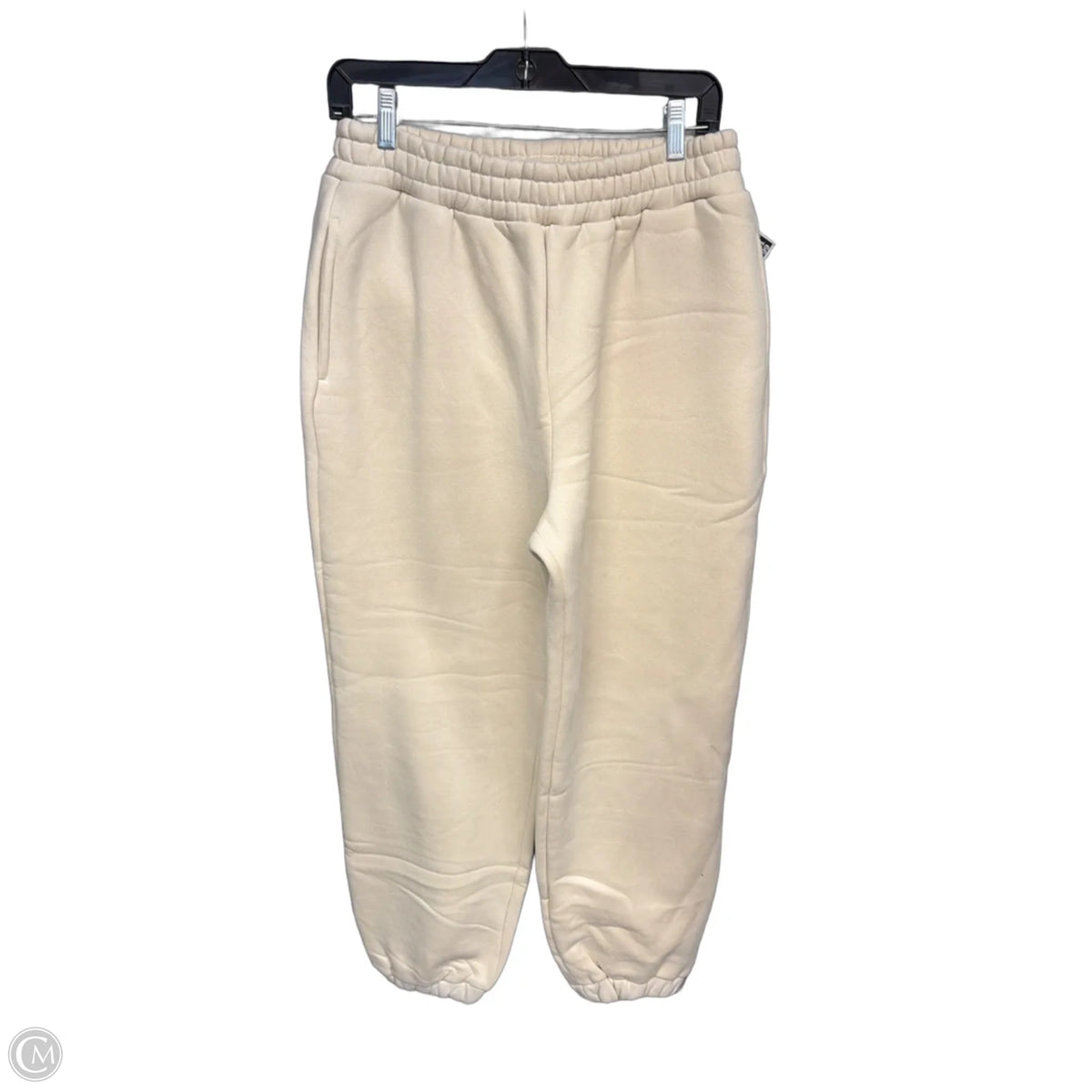 Athletic Pants By Comfrt In Cream, Size: L