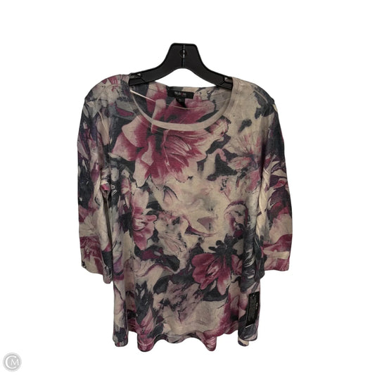 Sweater By Style And Co Collection Women In Purple & Tan, Size: L
