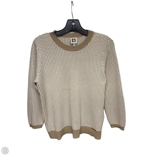 Sweater By Anne Klein In Cream & White, Size: S