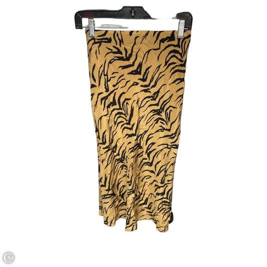 Skirt Midi By Madewell In Zebra Print, Size: 0