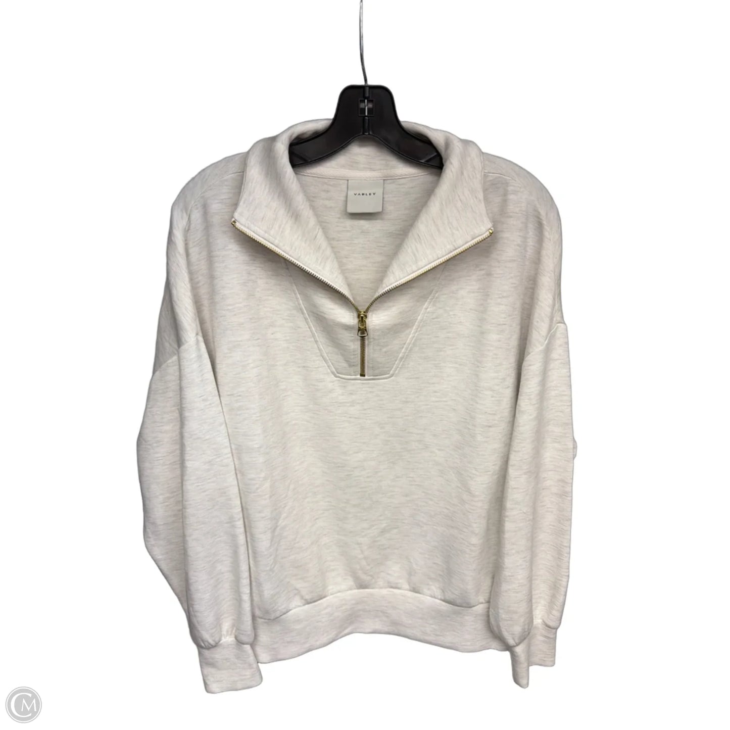 Sweater By Varley In Grey & White, Size: M