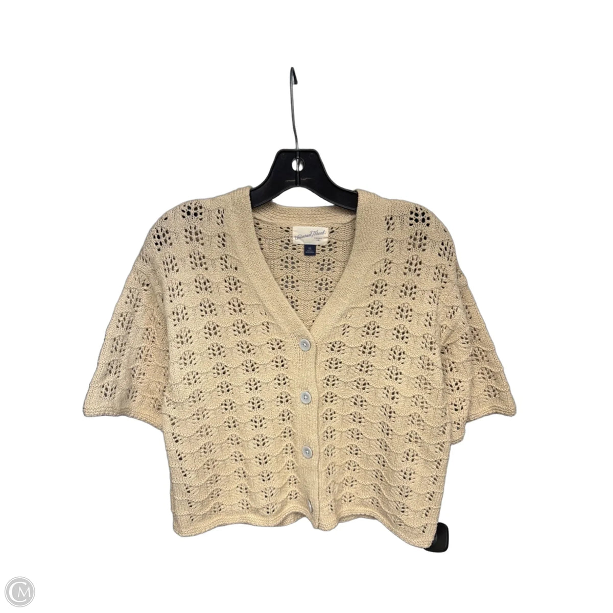 Top Short Sleeve By Universal Thread In Cream, Size: Xs