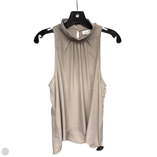 Top Sleeveless By Prologue In Taupe, Size: L