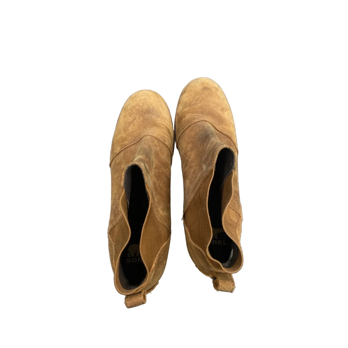 Boots Ankle Heels By Sorel In Brown, Size: 8