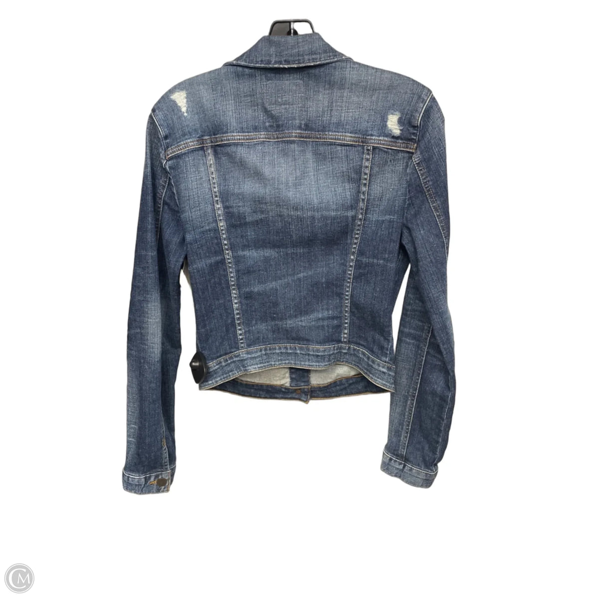 Jacket Denim By Guess In Blue Denim, Size: Sp