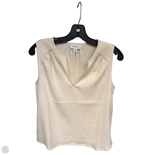 Top Sleeveless By Evereve In Cream, Size: Xs