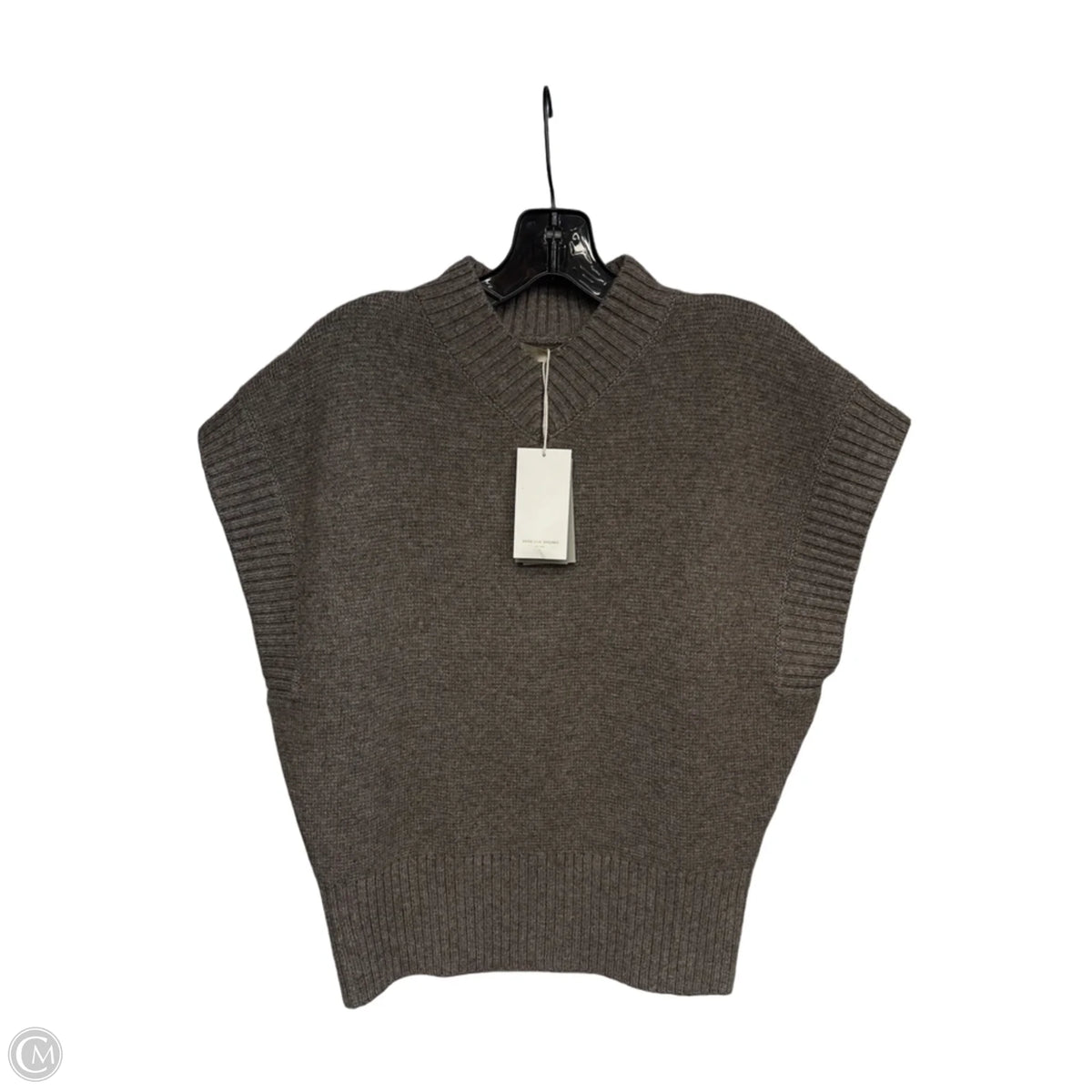 Vest Sweater By Clothes Mentor In Brown