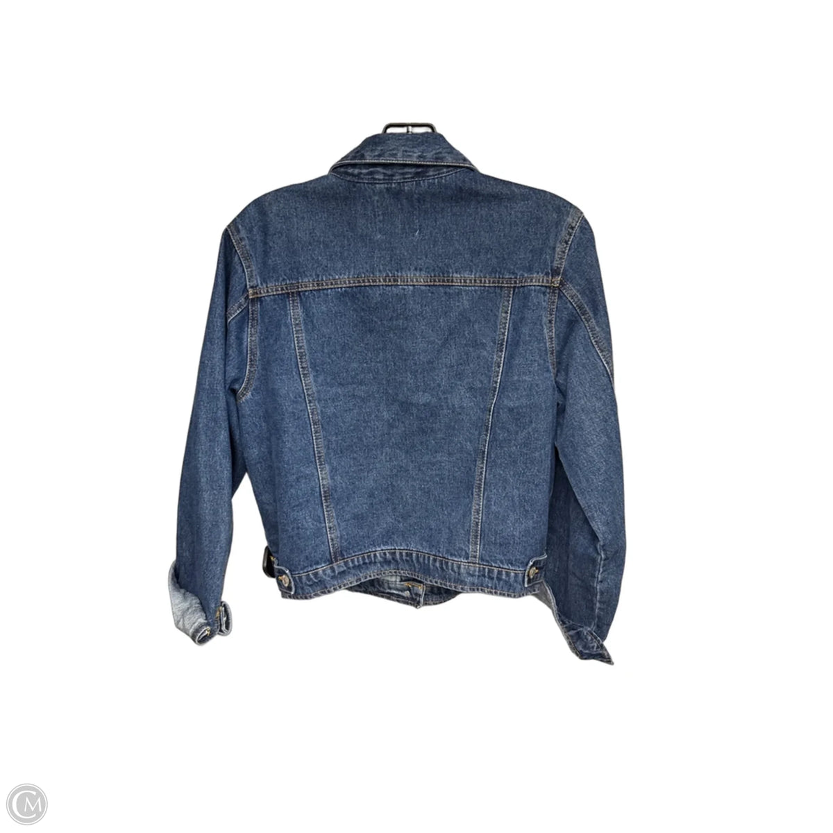 Jacket Denim By Love Tree In Blue Denim, Size: L