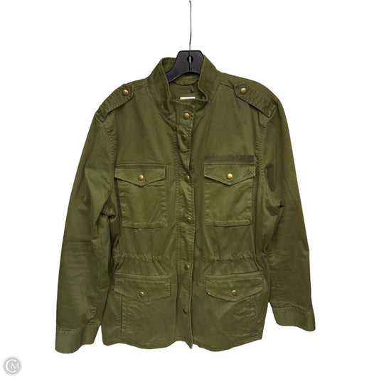 Jacket Moto By Gap In Green, Size: L