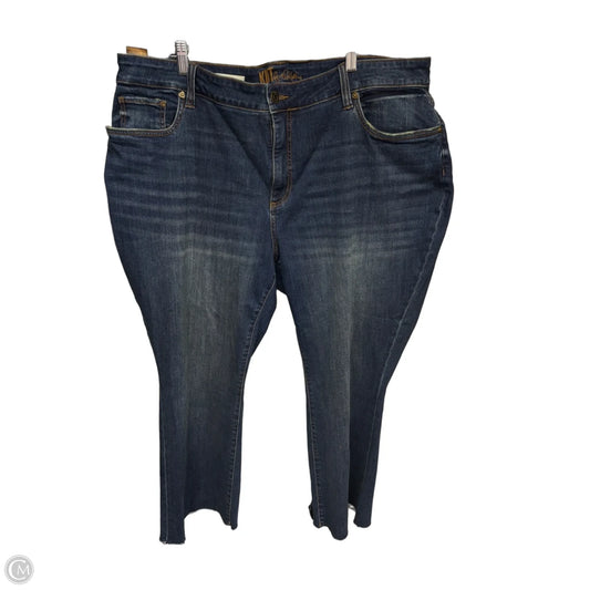 Jeans Straight By Kut In Blue Denim, Size: 20