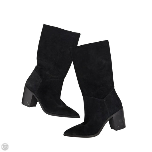 Boots Mid-calf Heels By Sam Edelman In Black, Size: 8.5
