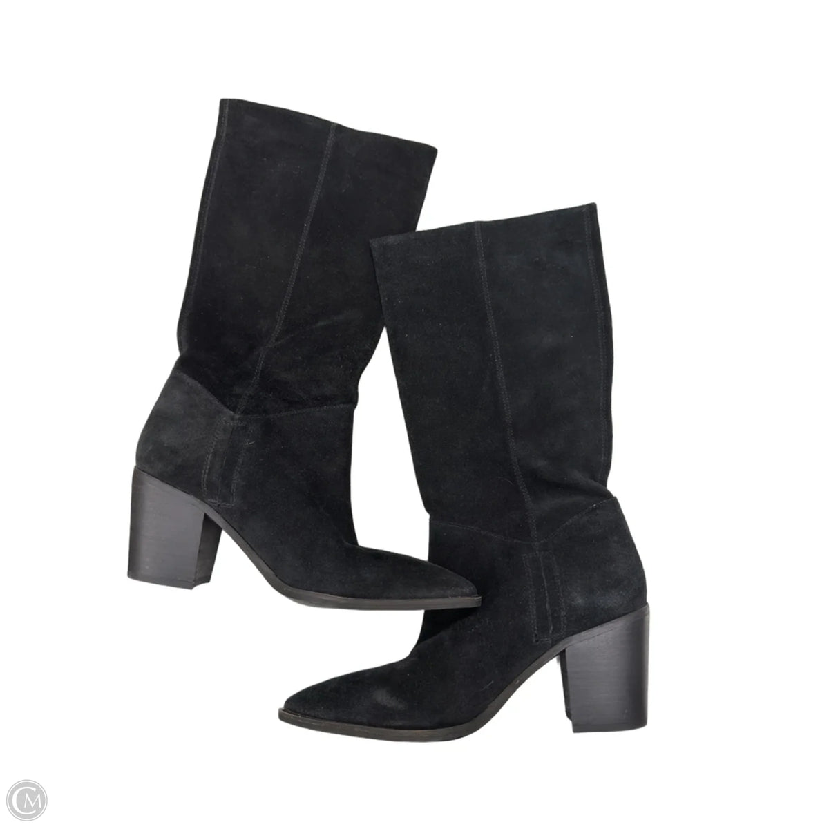 Boots Mid-calf Heels By Sam Edelman In Black, Size: 8.5