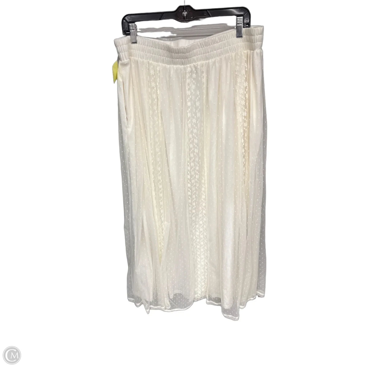 Skirt Maxi By Torrid In Cream, Size: 10