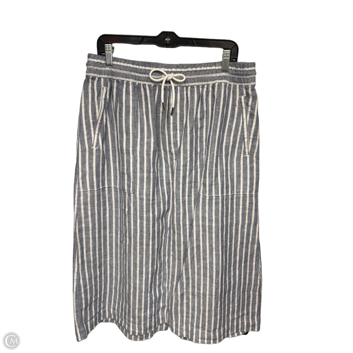 Skirt Midi By Athleta In Blue & White, Size: L
