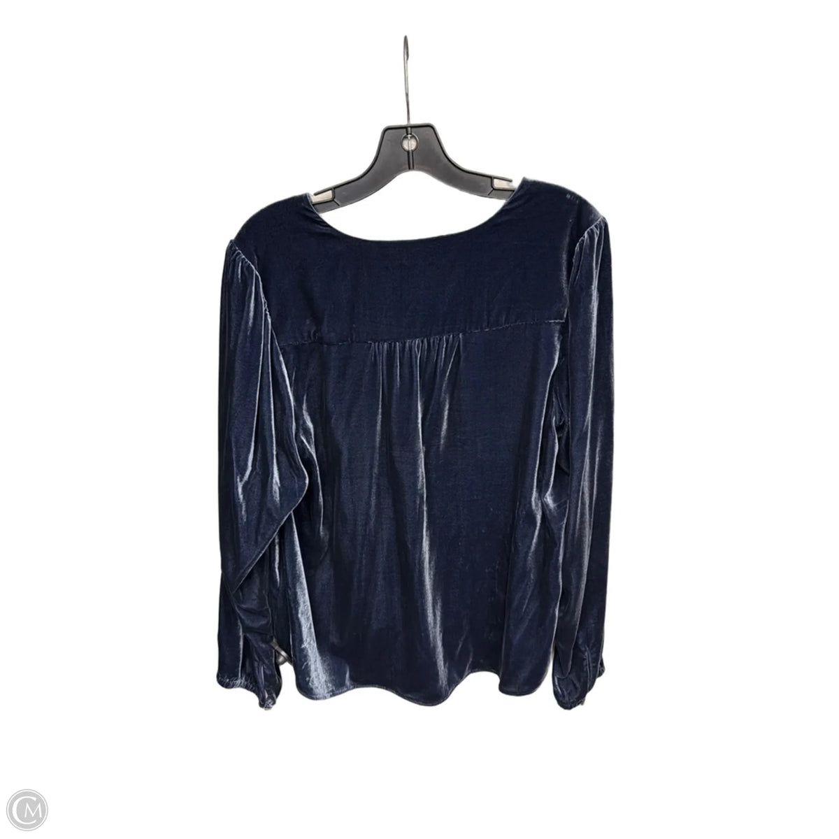 Top Long Sleeve By Faherty In Blue, Size: L