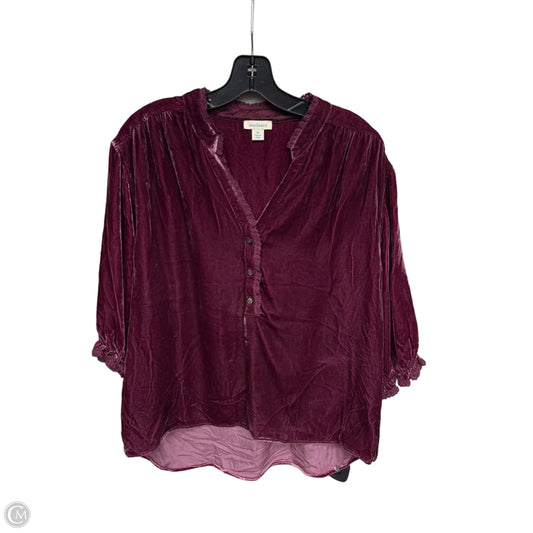 Top Long Sleeve By Sundance In Purple, Size: M
