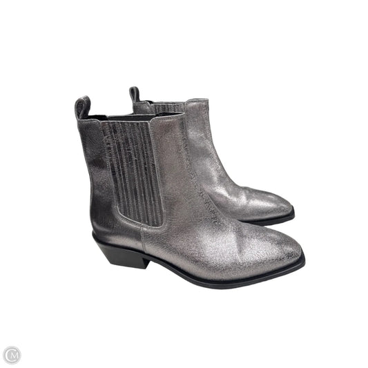 Boots Ankle Heels By Seychelles In Silver, Size: 10