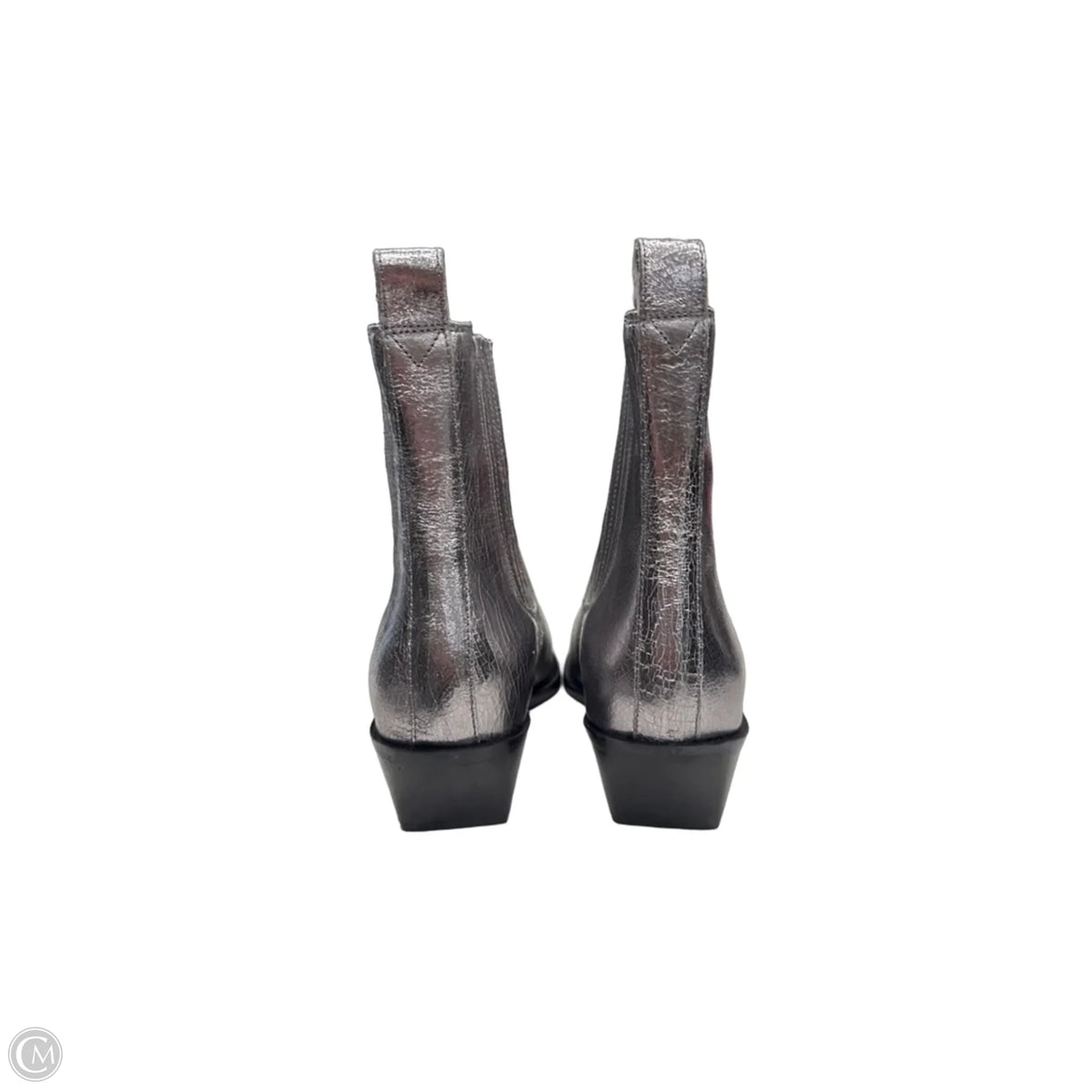Boots Ankle Heels By Seychelles In Silver, Size: 10