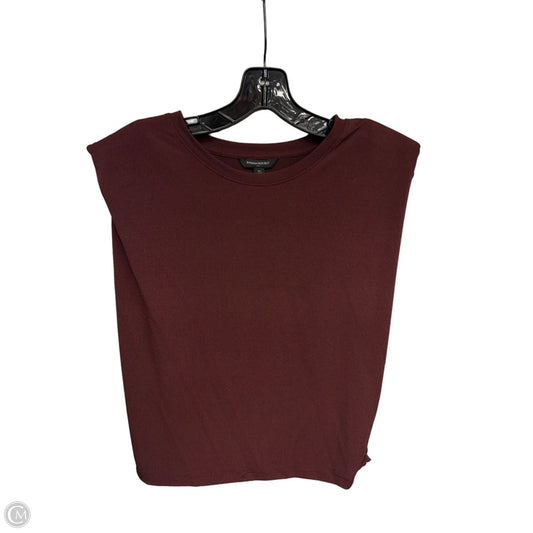 Top Sleeveless By Banana Republic In Maroon, Size: M