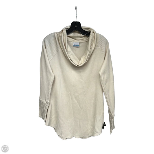 Top Long Sleeve By Columbia In Cream, Size: L
