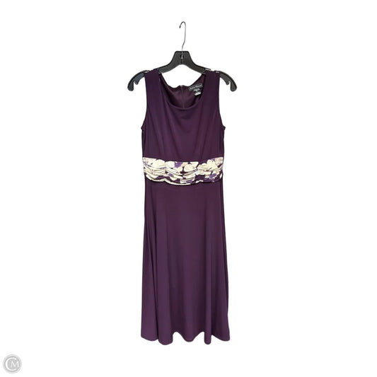 Dress Party Midi By Jessica Howard In Purple, Size: 8