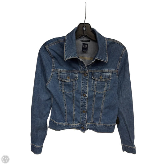 Jacket Denim By Gap In Blue Denim, Size: M