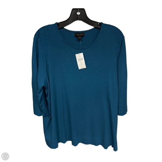 Top 3/4 Sleeve Basic By J. Jill In Teal, Size: Xl