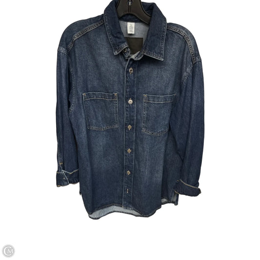 Jacket Denim By &denim In Blue Denim, Size: Xs
